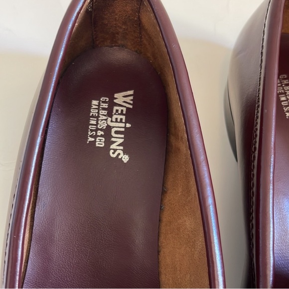 G.H. Bass & Co. Women's Burgundy Moccasins - Picture 3 of 4